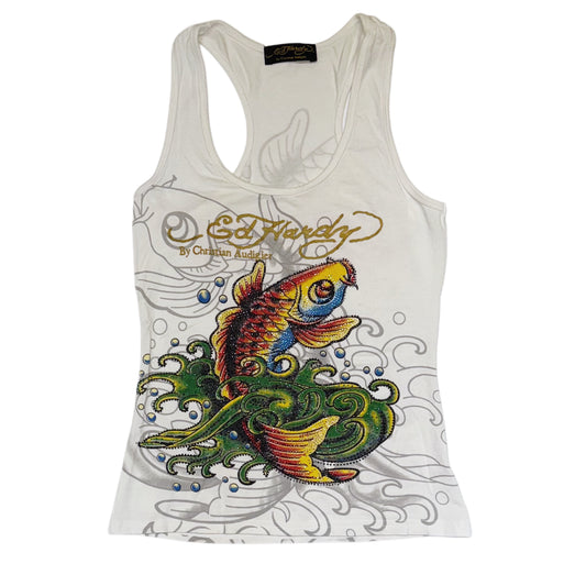 Ed Hardly white goldfish tank