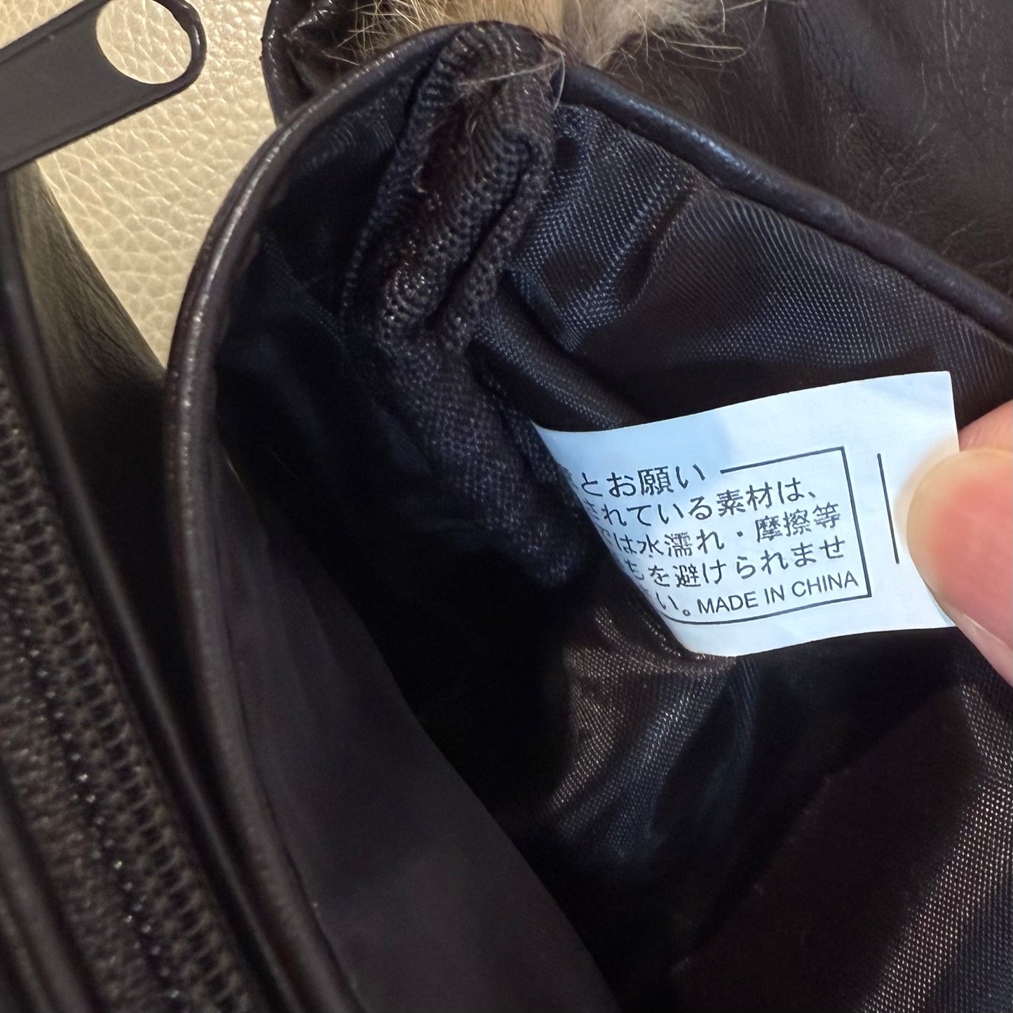 Fur leather fannypack