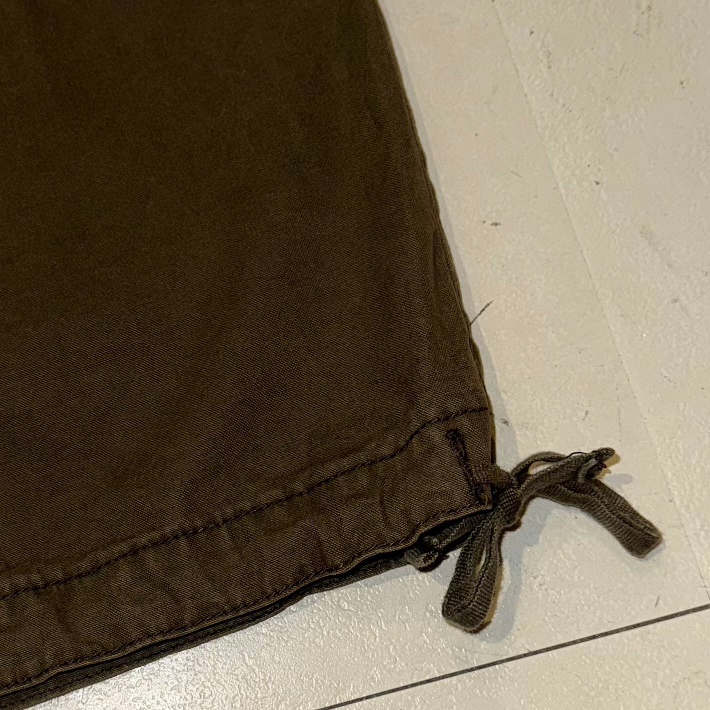 Brown cargo low waist pants
