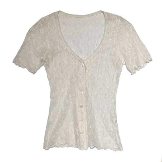 Cream lace shirt