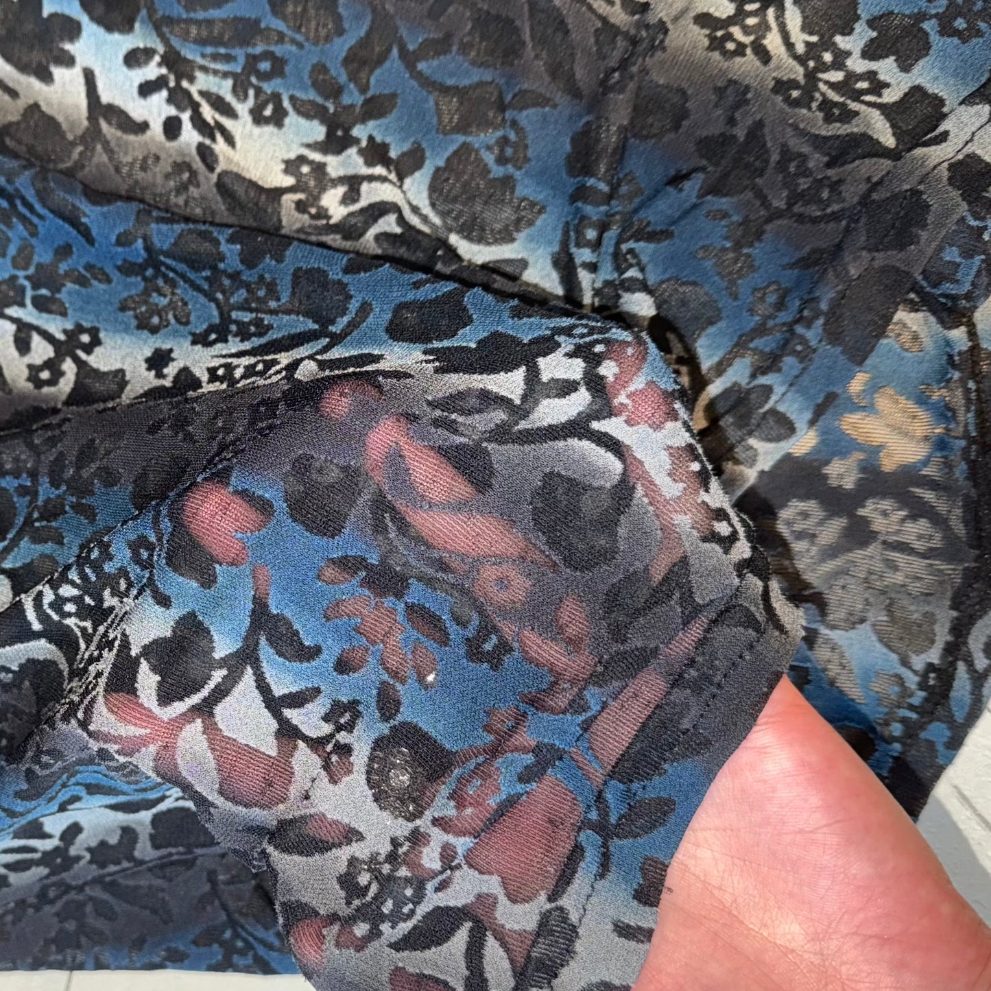 Morgan Dei Toi floral mesh top