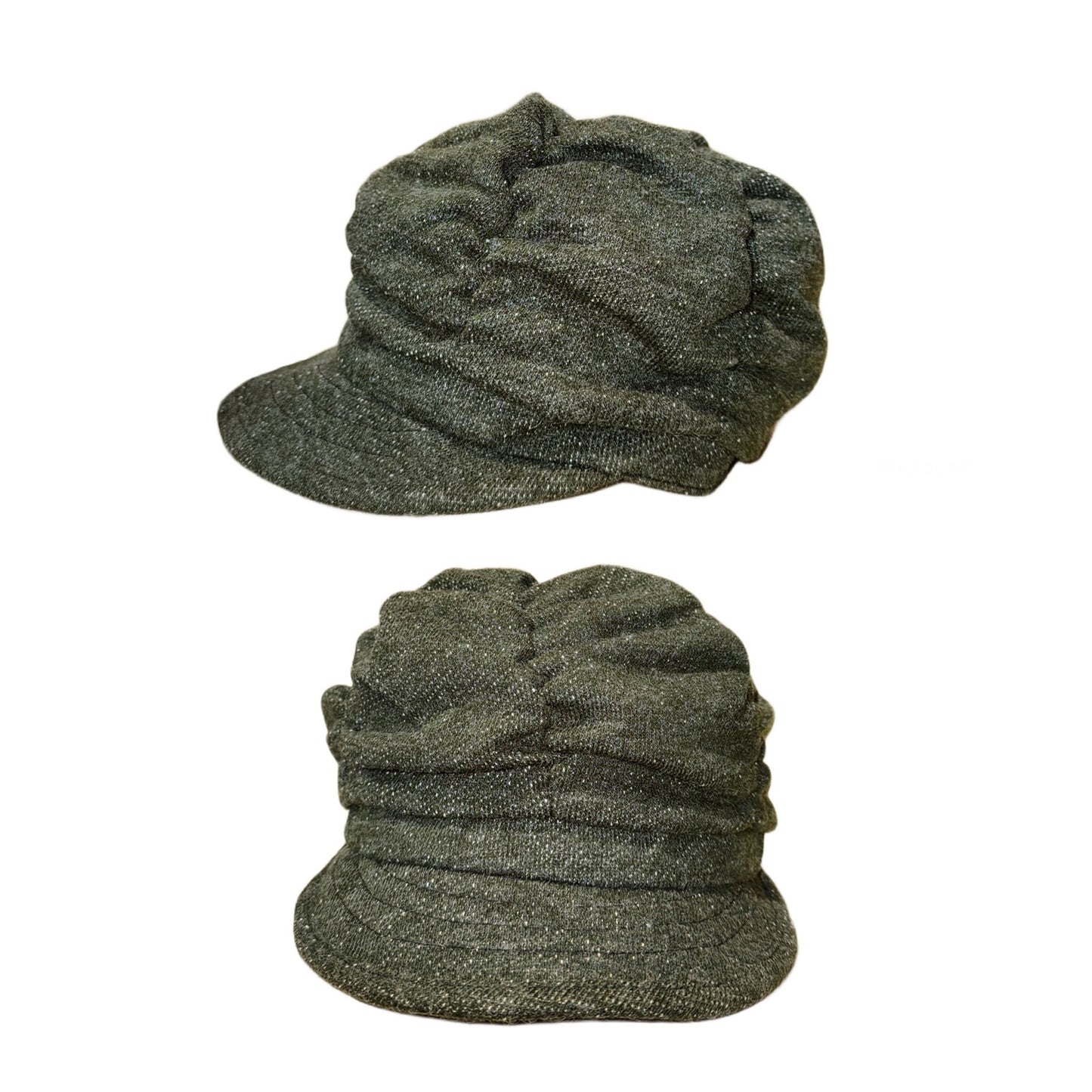 Dark green ruffle hat
