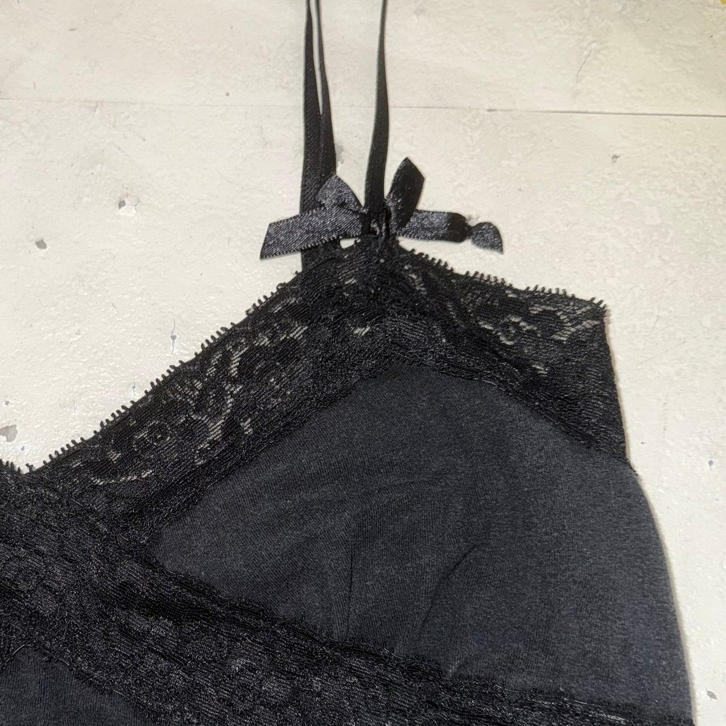 Cecil McBee black lace tank