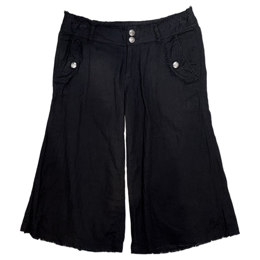 100% pure cotton black jorts
