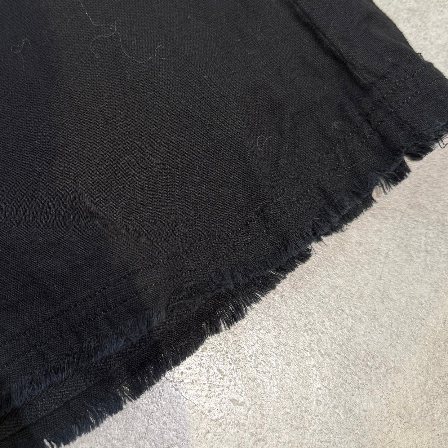 100% pure cotton black jorts
