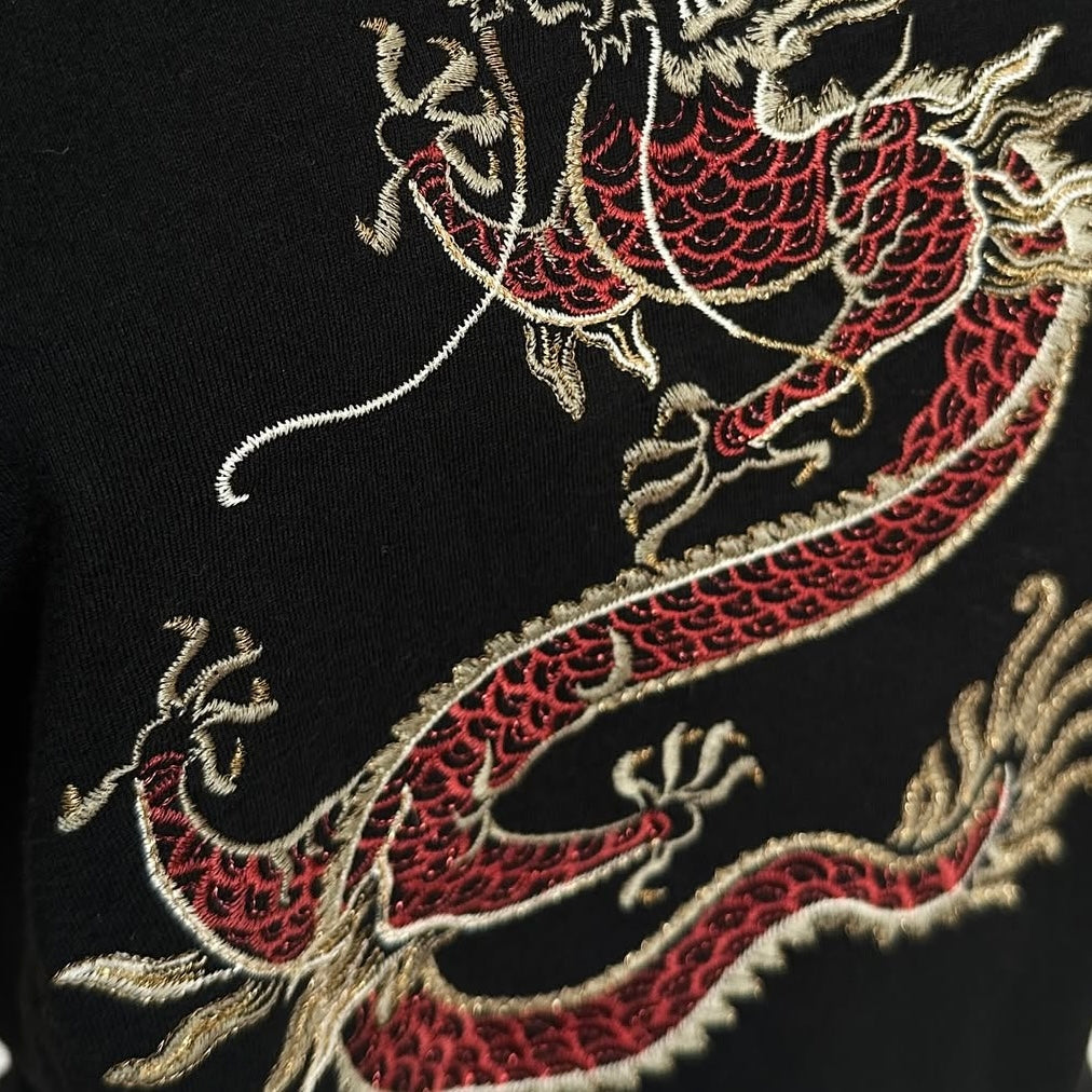Vivienne Tam dragon embroidered top
