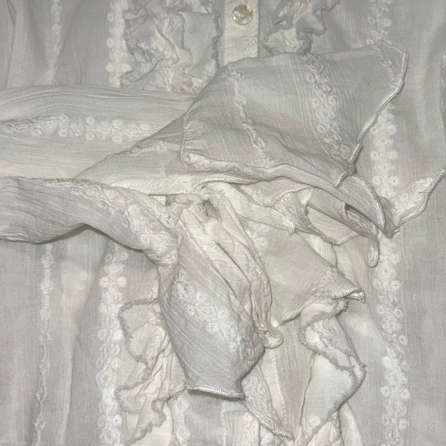 White embroidered shirt