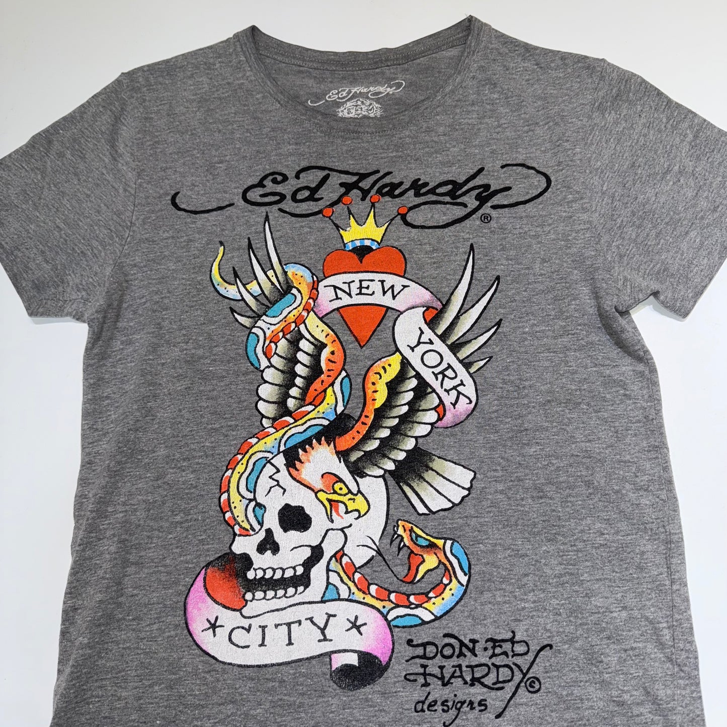 Ed Hardy grey tee