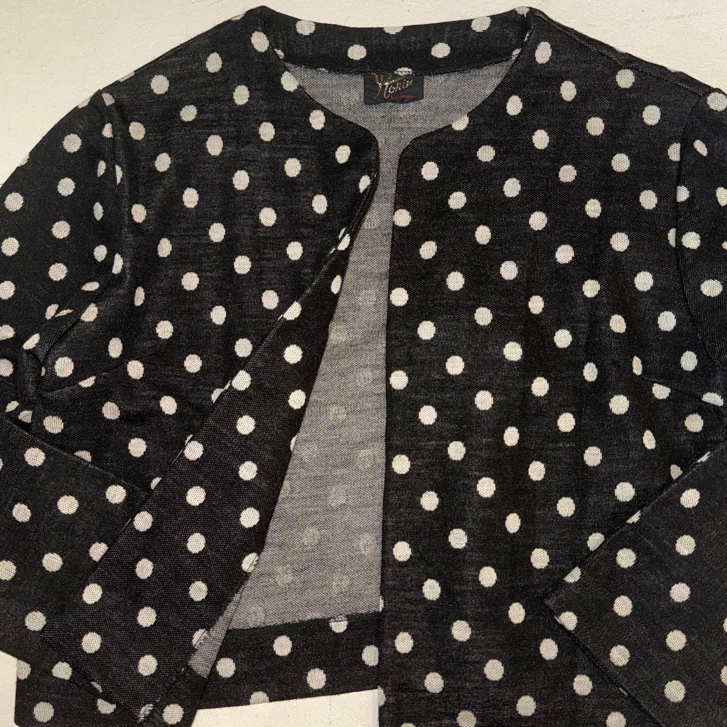 Polka dot cropped outer