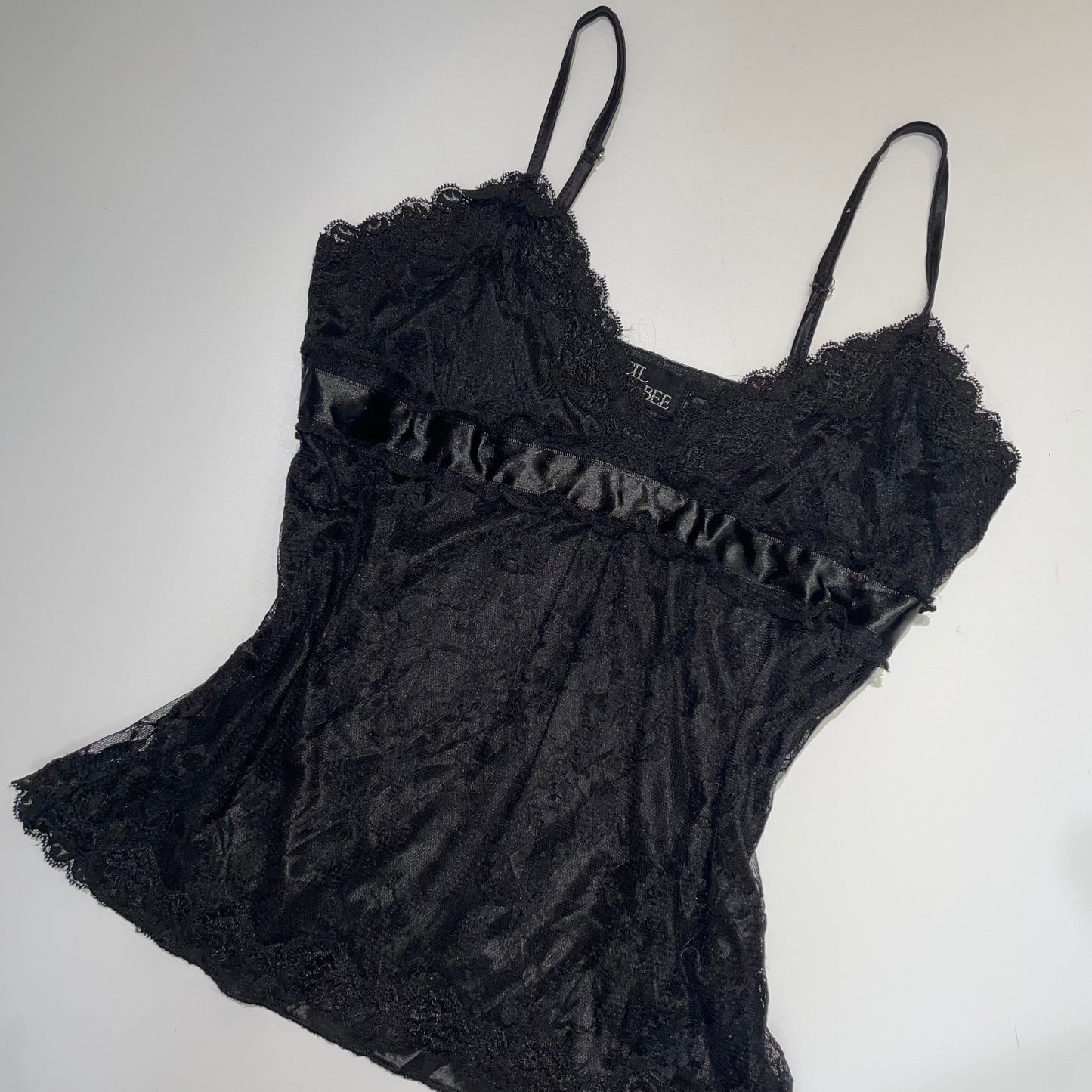 Cecil McBee Black lace cami