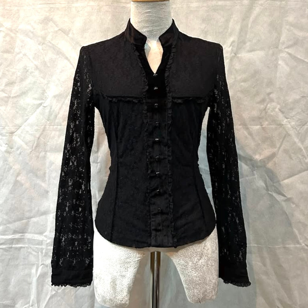 Black lace shirt