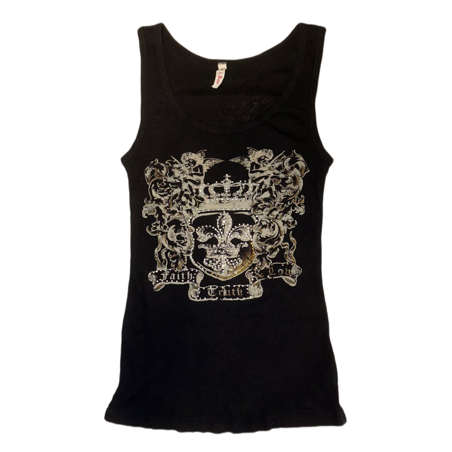 Rock rose queen black top