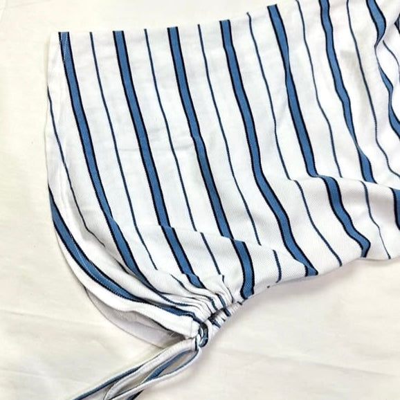 Blue striped top