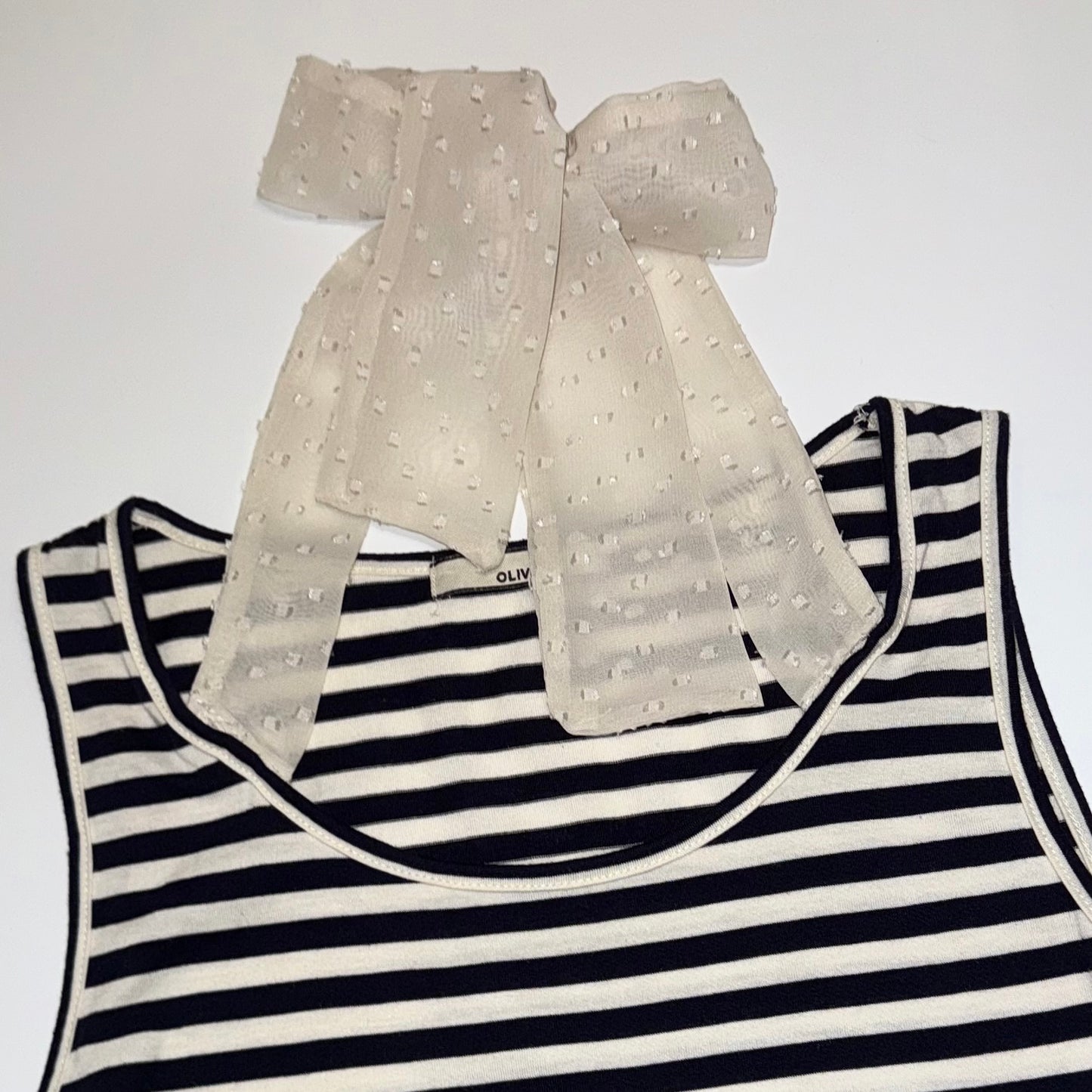 Striped lace top