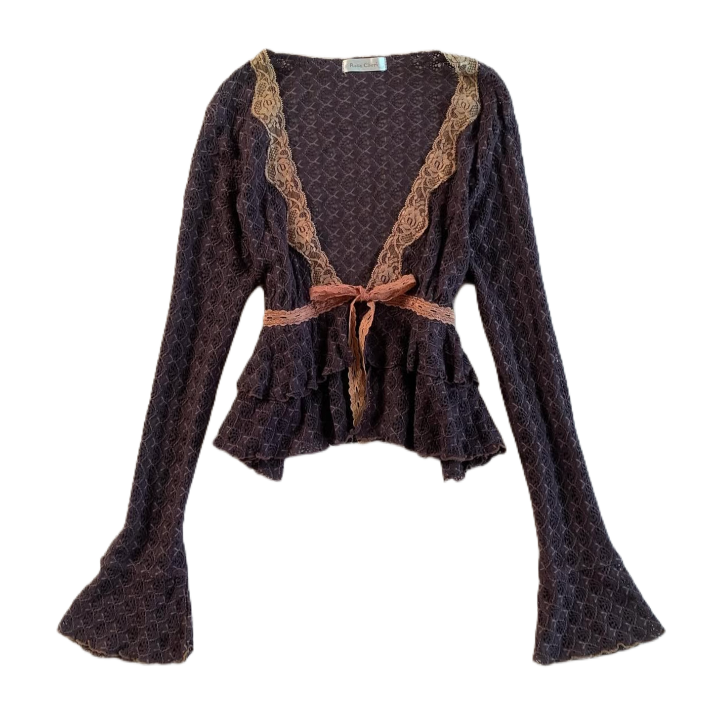 Rosa Cheri brown lace outer