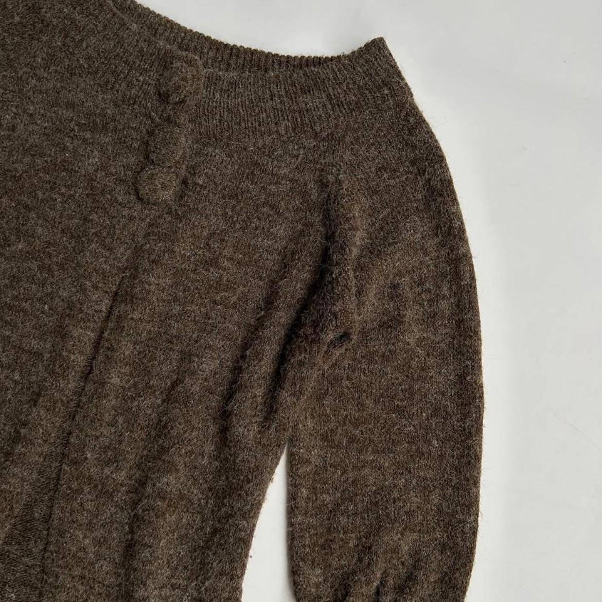 Brown knitted top
