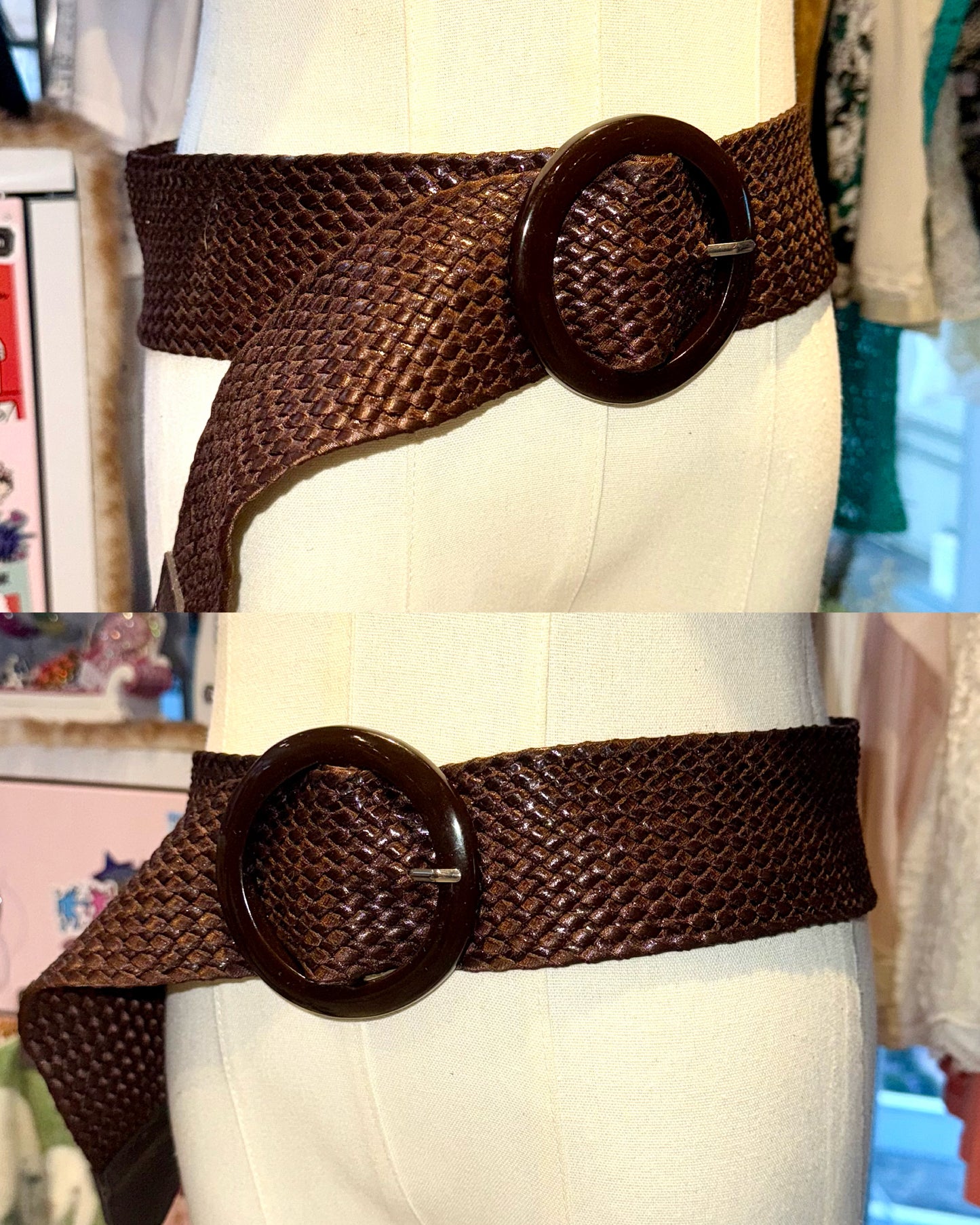Vintage chunky belt
