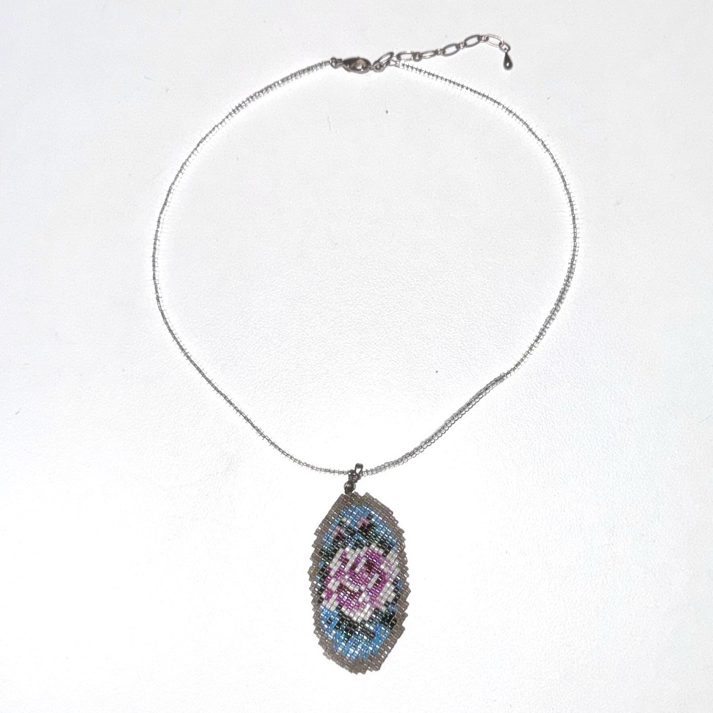 Beaded flower necklace