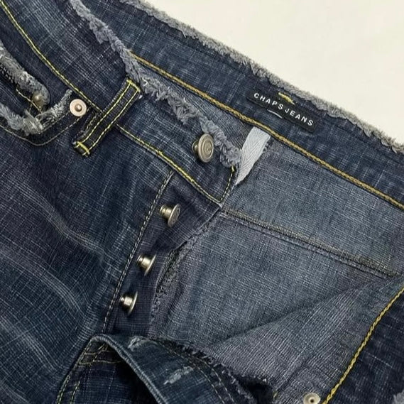 Chaps frayed edges low waist jeans