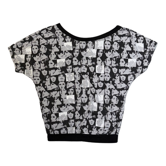 Pop art face print top