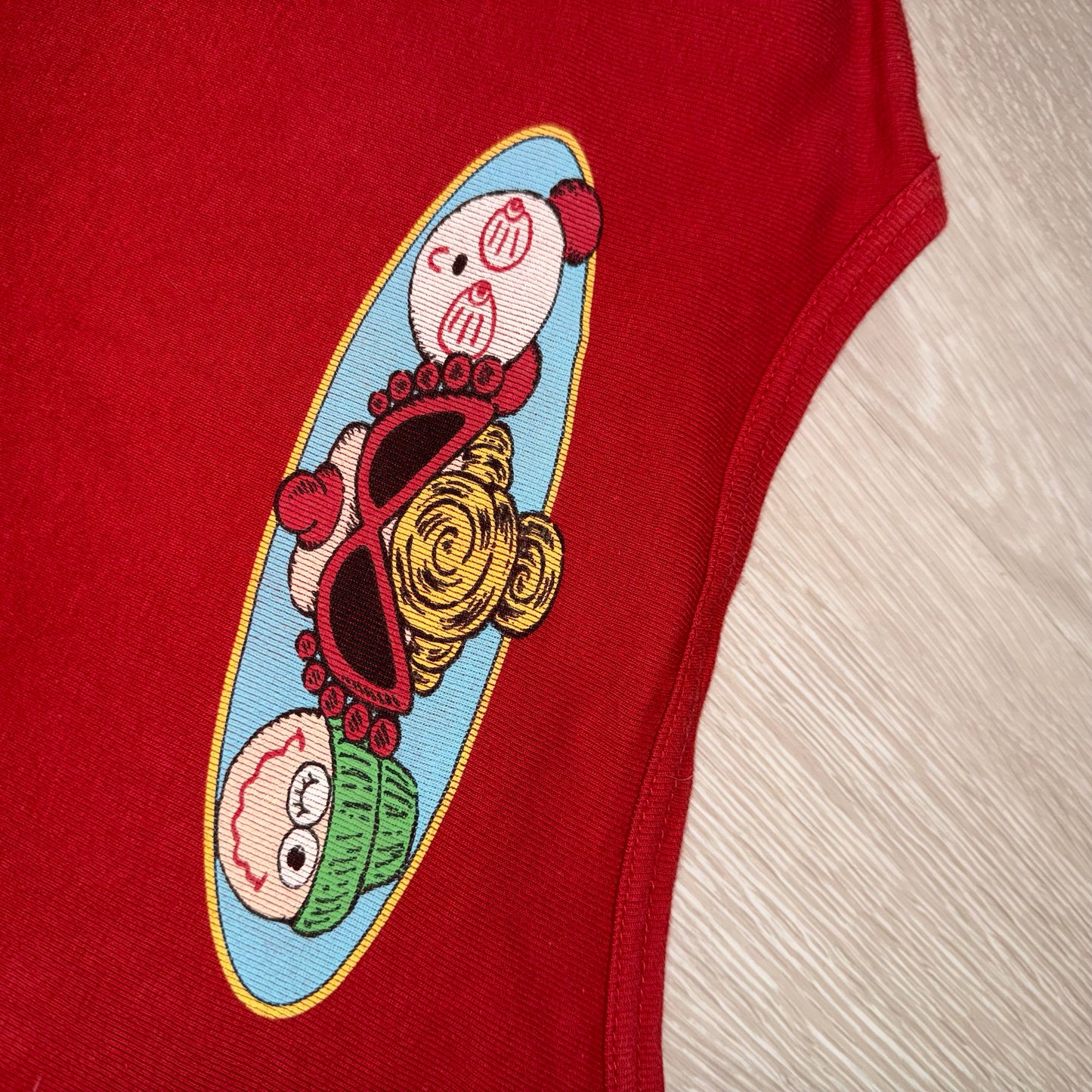 Hysteric glamours “Freak family” red long sleeve