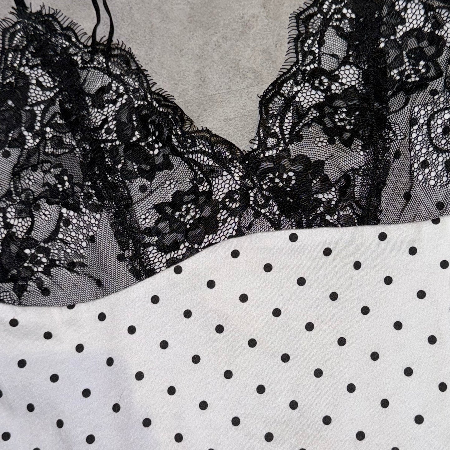 Peach John polka dot Alice tank