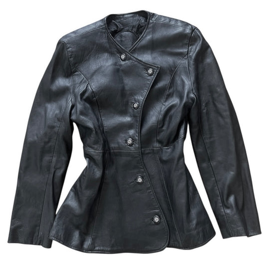 Black leather jacket