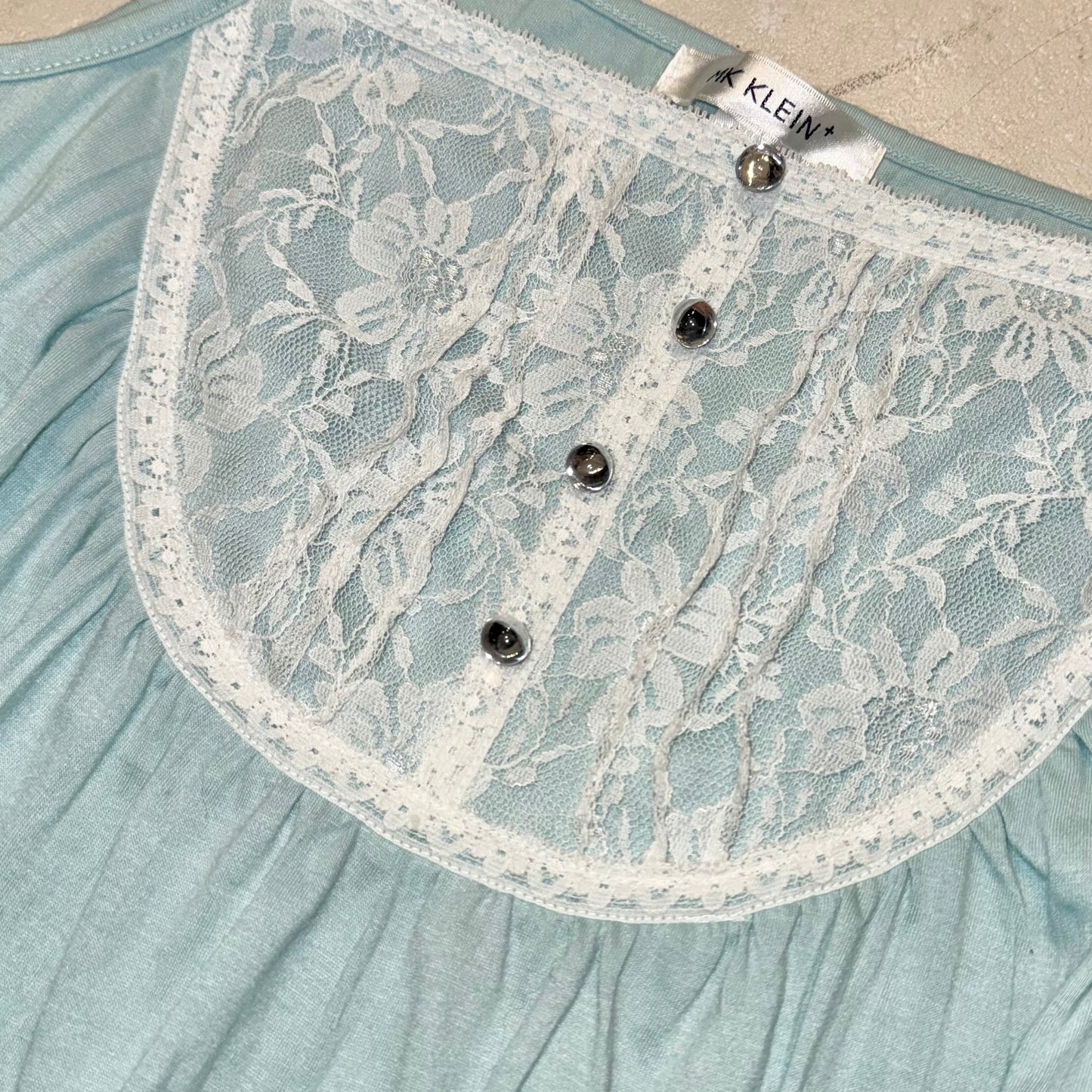 Baby blue lace cami
