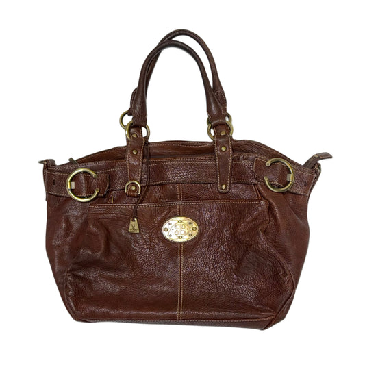 2way brown leather bag with wallet