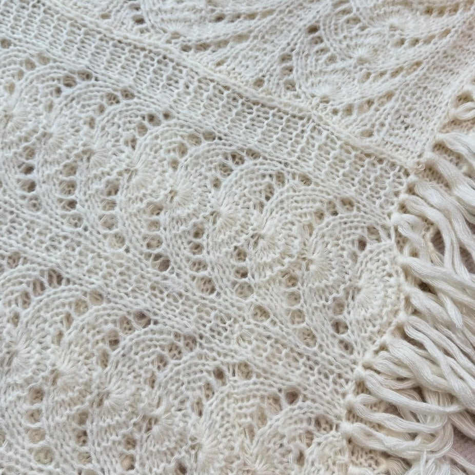 Ivory knitted cloak