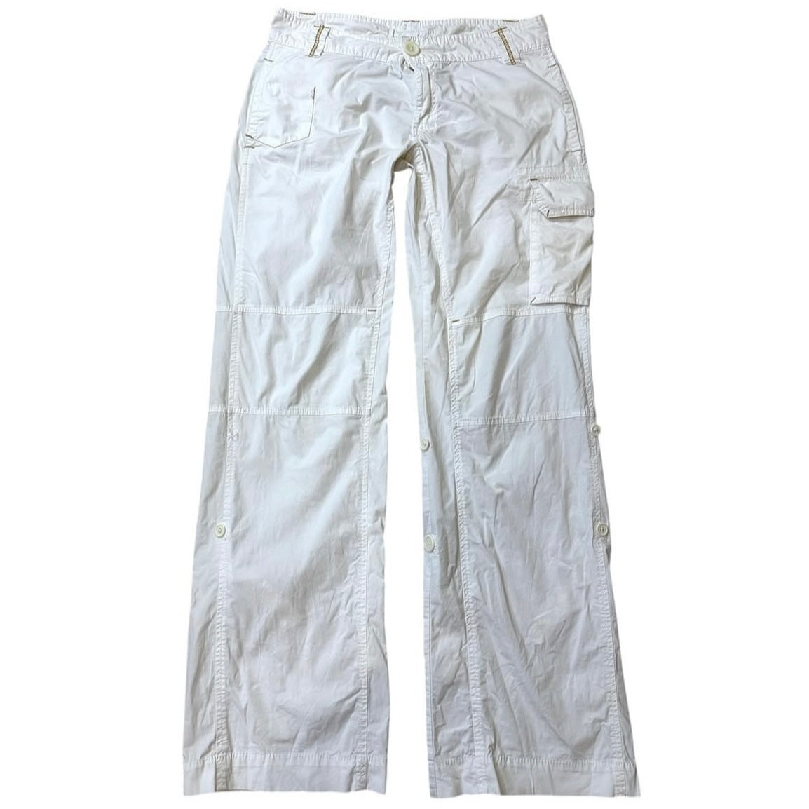 White cargo pants