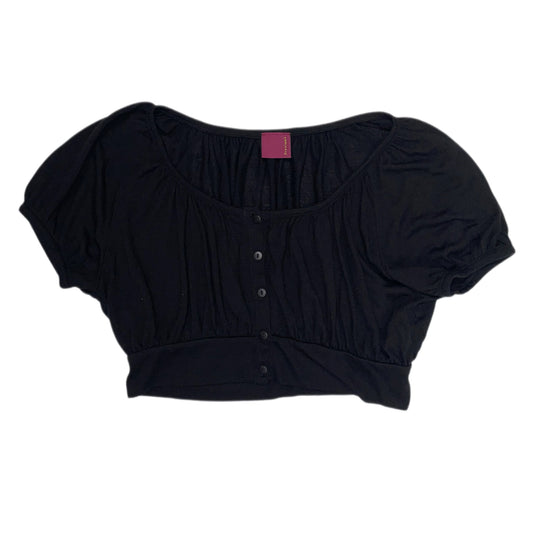 Black cropped top