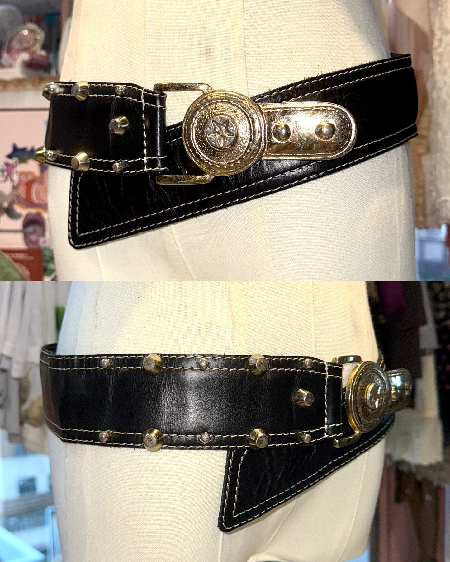 Vintage chunky belt