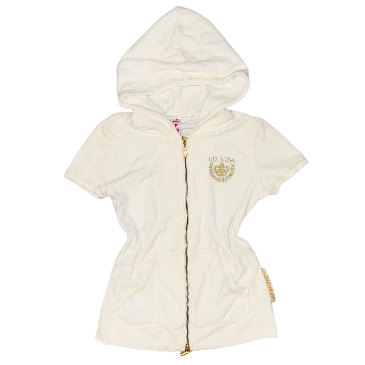 Liz Lisa embroidered double zip hoodie