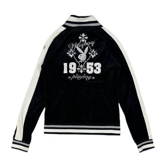 Playboy”1953”velvet double zip jacket
