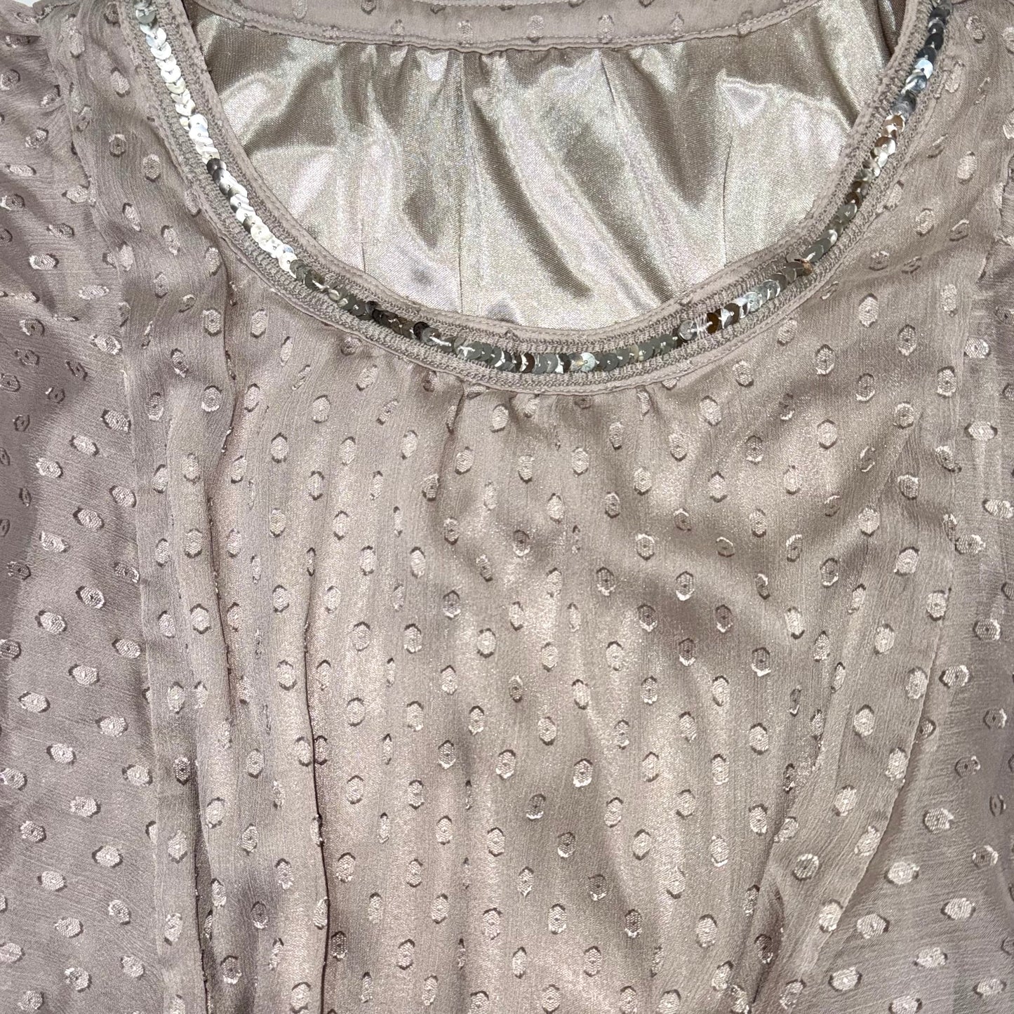 Polka dot sequin top
