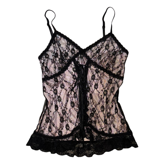 Black lace tank