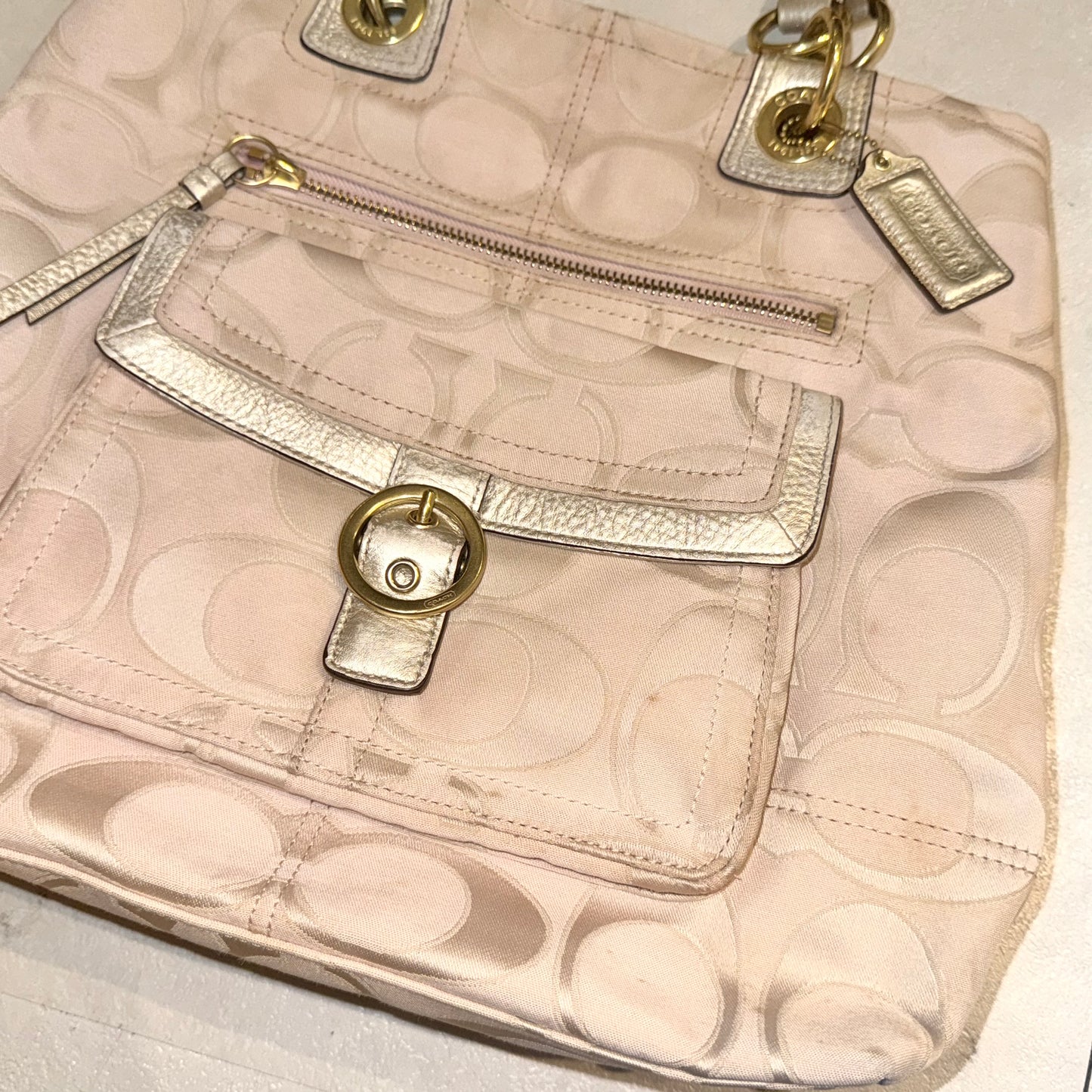 Coach soft pink shoulder bag