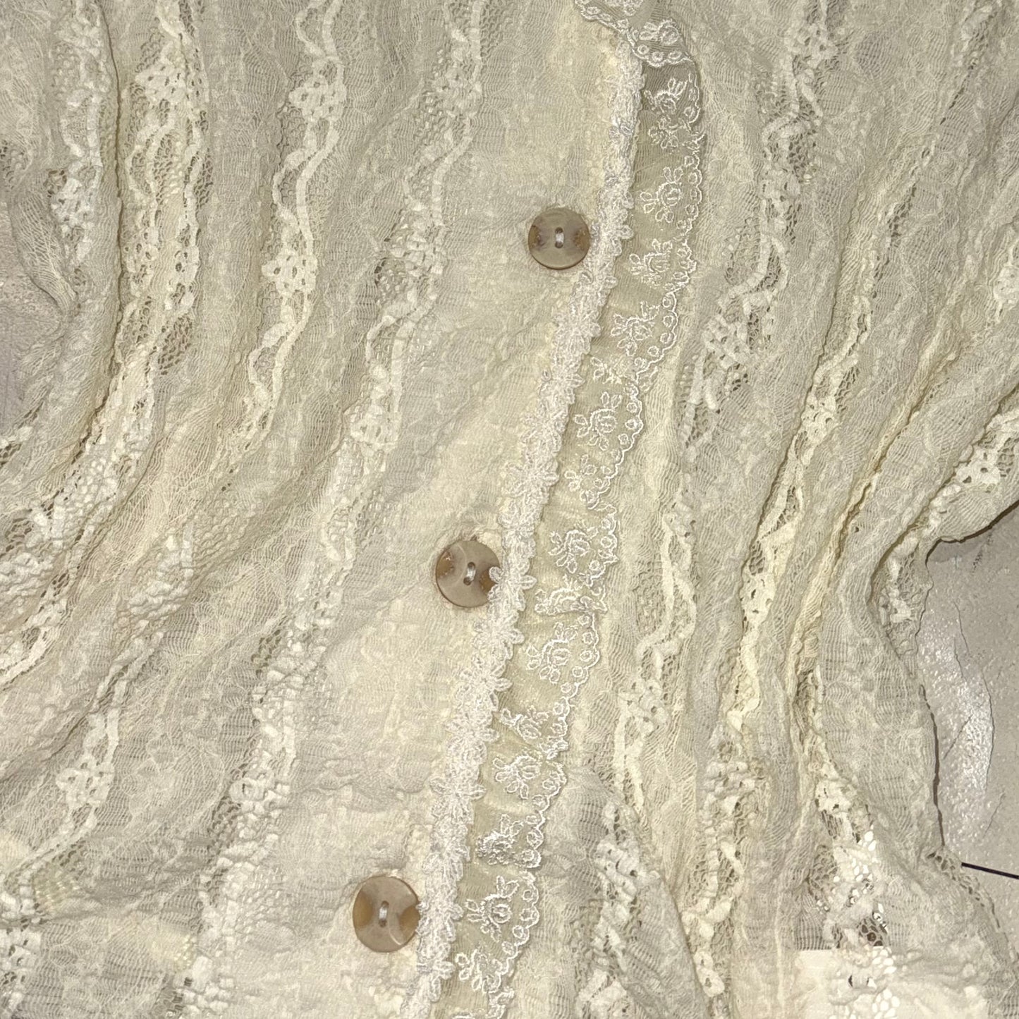 Ivory lace outer
