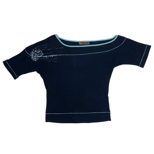 Cop Copine irregular off shoulder top