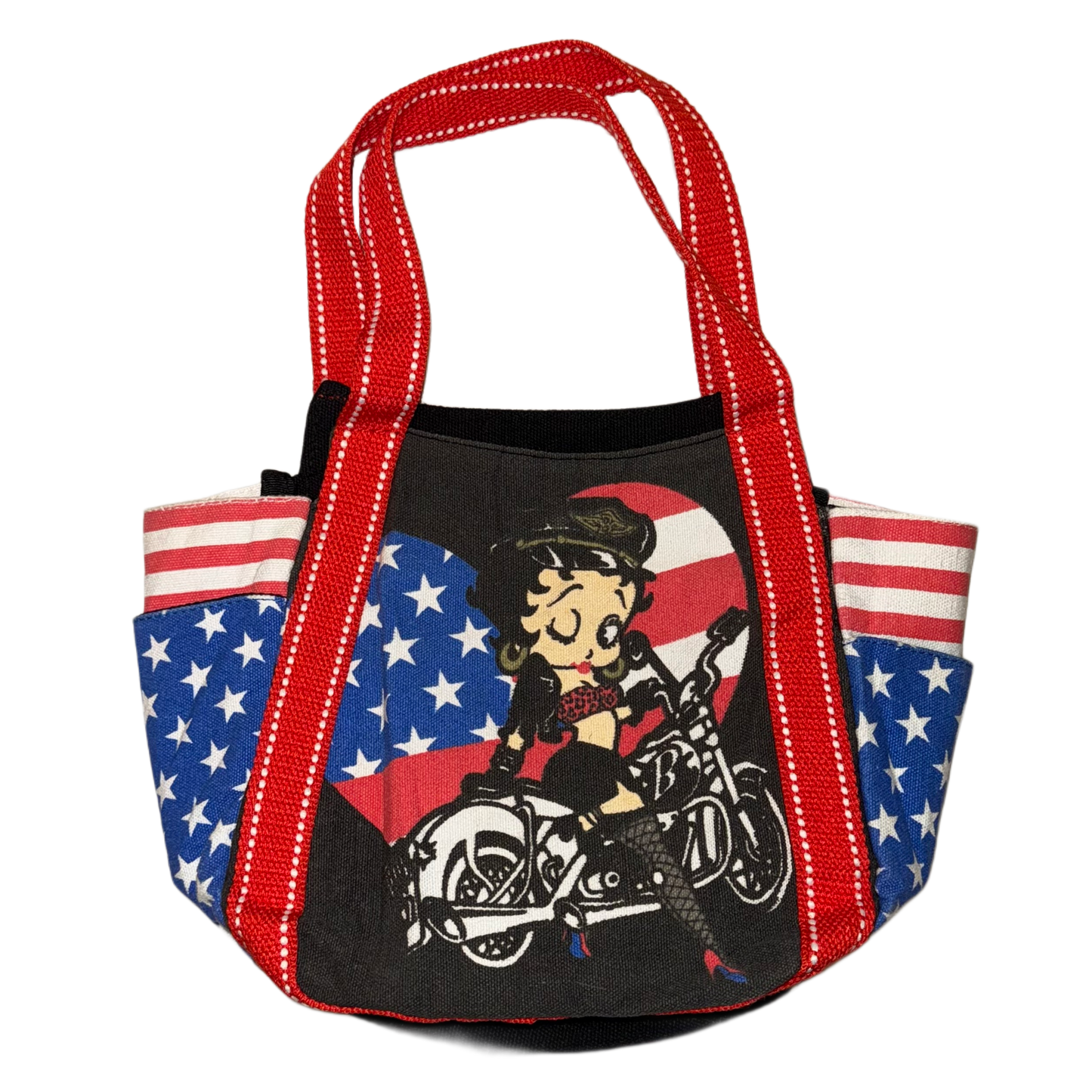 Betty Boop American flag shoulder bag/handbag