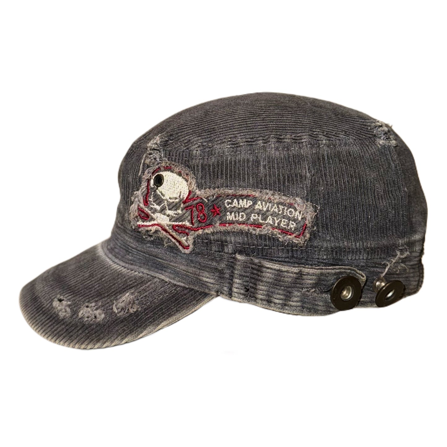 Tattered skull cap