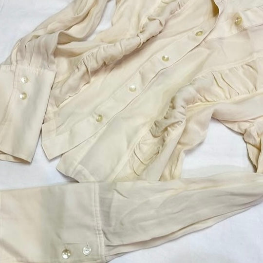 Marc Jacobs ivory mesh shirt