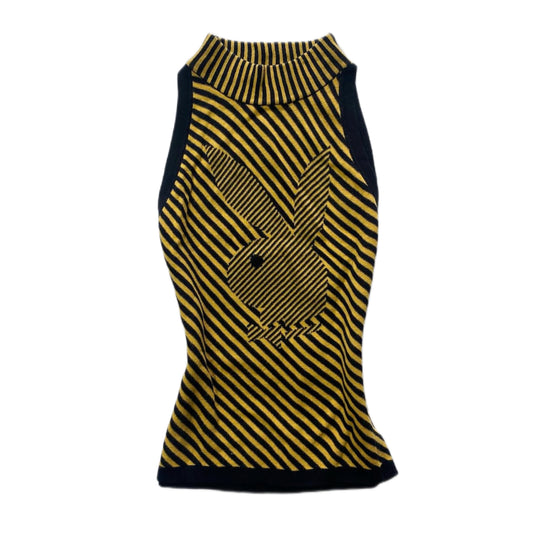 Playboy Bunny yellow striped top