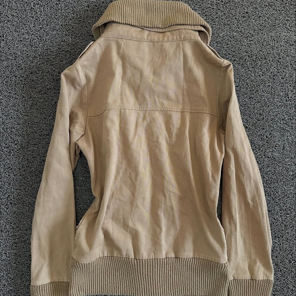 Brown grunge zip jacket