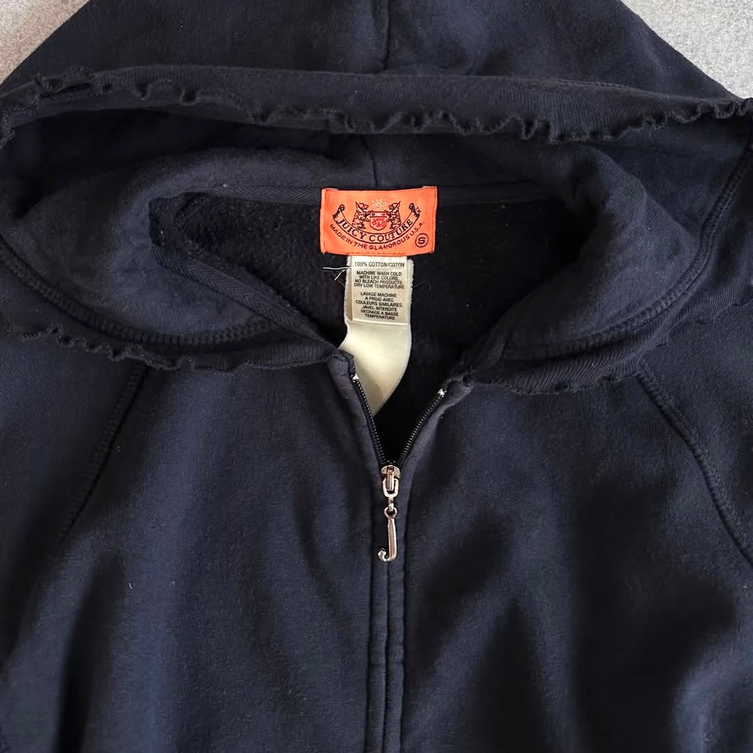 Juicy Couture cherry navy zip hoodie