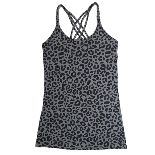 Grey leopard print tank