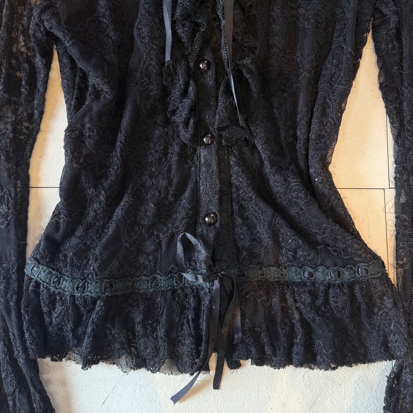 Black lace shirt