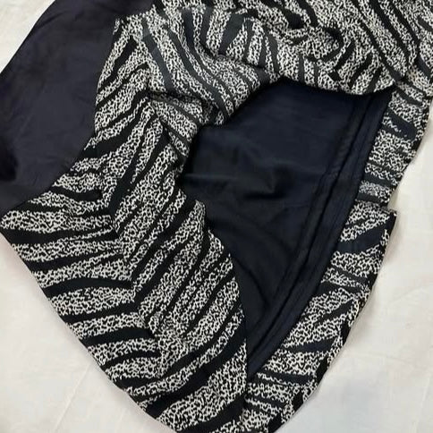 Grey zebra skirt