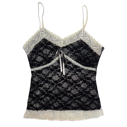 Black lace cami